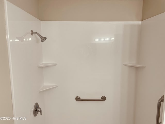 bathroom with a shower