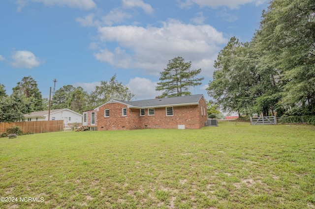 view of yard with central AC