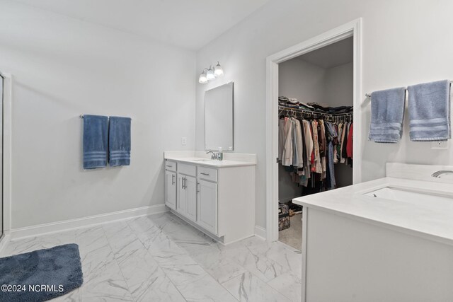 bathroom with vanity