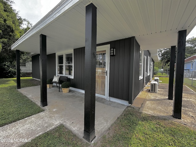 104 Charles St, Hertford, NC 27944 - porch with cooling unit