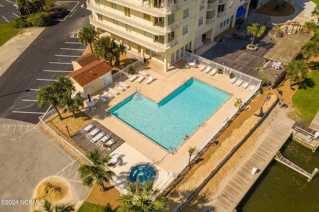 birds eye view of property