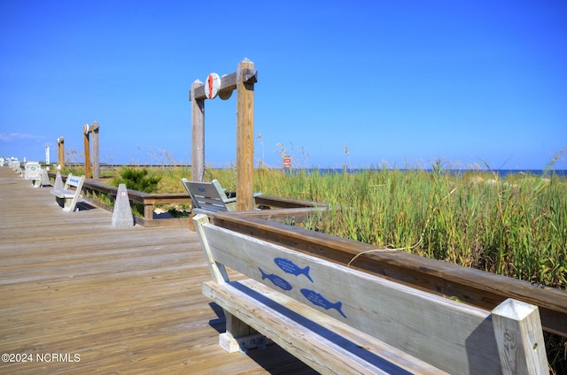 view of dock