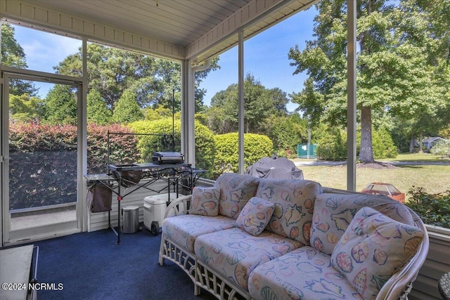 sunroom featuring a wealth of natural light