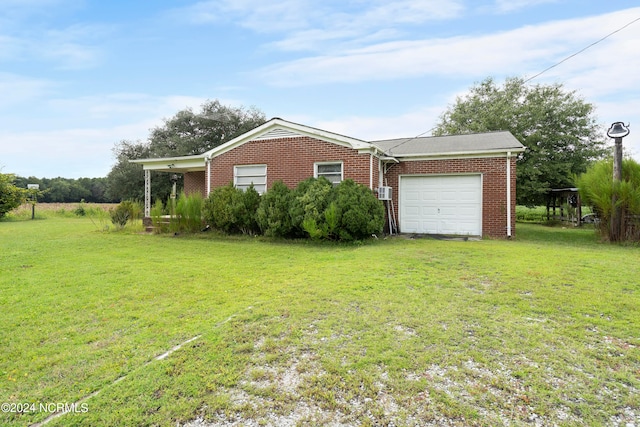 exterior space featuring a yard