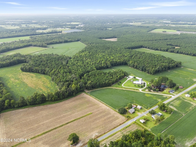 bird's eye view with a rural view