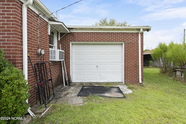 garage featuring cooling unit
