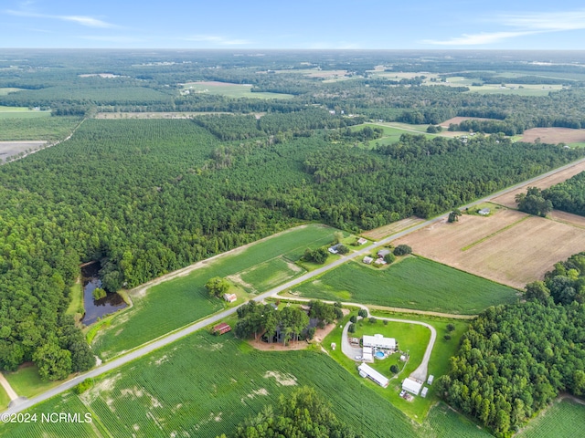 drone / aerial view featuring a rural view