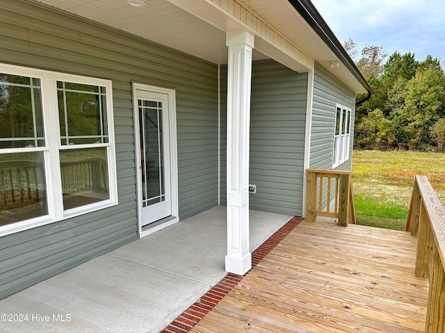 view of deck