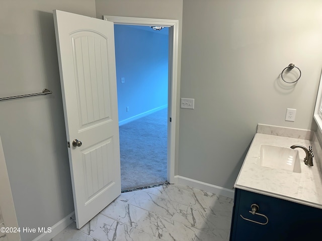 bathroom with vanity