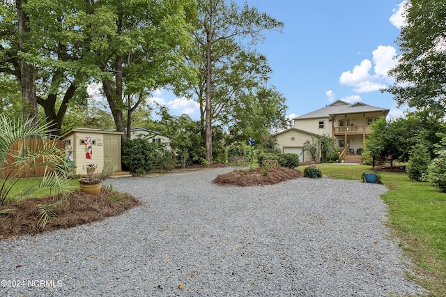 view of road with driveway