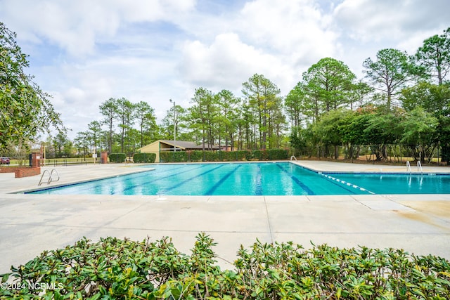 view of pool with a patio area