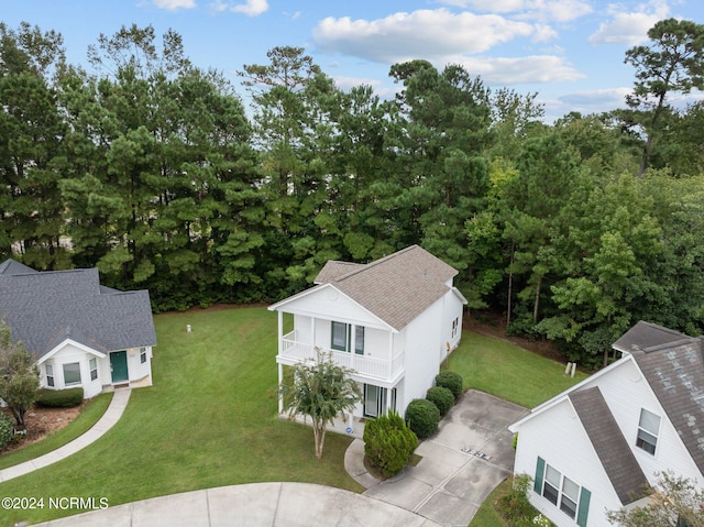 birds eye view of property