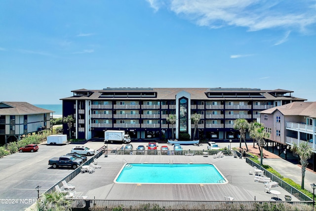 view of pool with a patio area