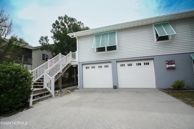 view of front of home featuring a garage