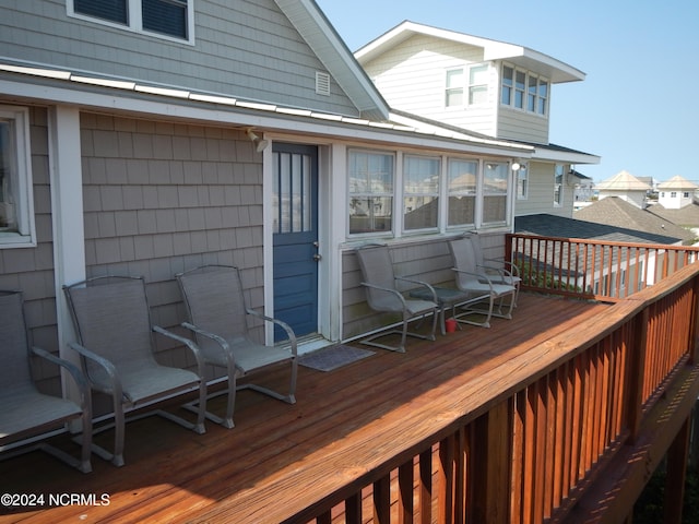 view of wooden terrace