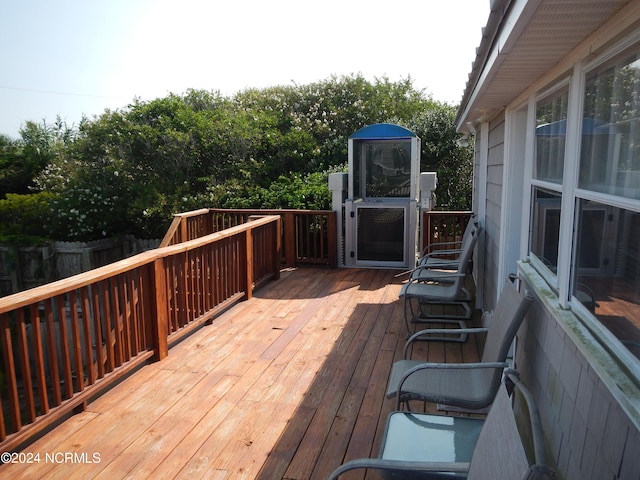 view of wooden terrace