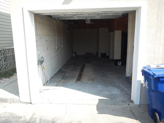 view of basement