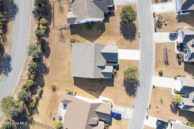 bird's eye view featuring a residential view