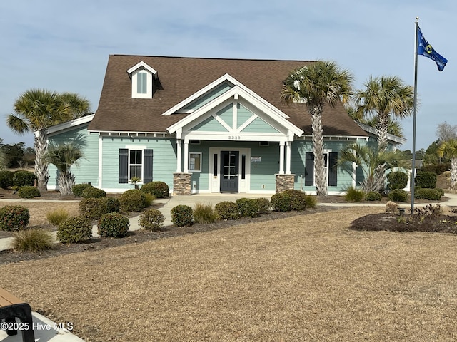 view of front of house featuring a porch