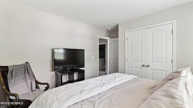 bedroom featuring a closet