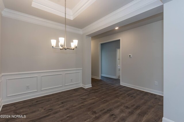 hallway with dark wood-type flooring