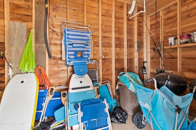 view of storage area