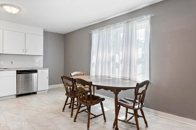 view of dining area