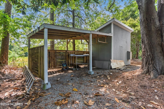 view of outbuilding