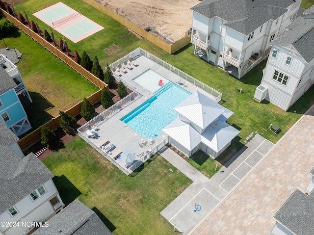 birds eye view of property