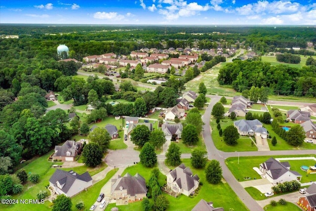 drone / aerial view featuring a residential view