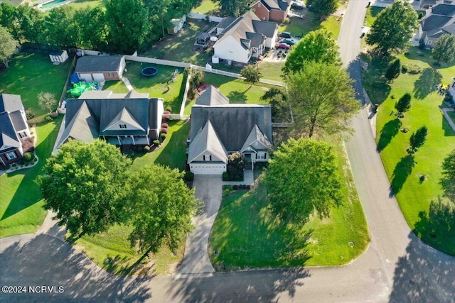 aerial view featuring a residential view