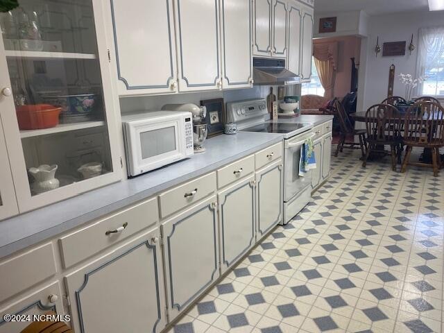 kitchen featuring white appliances