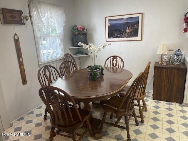 view of dining room