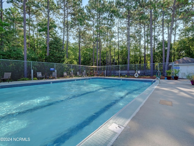 view of pool