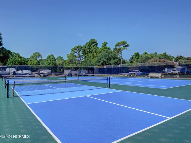 view of tennis court