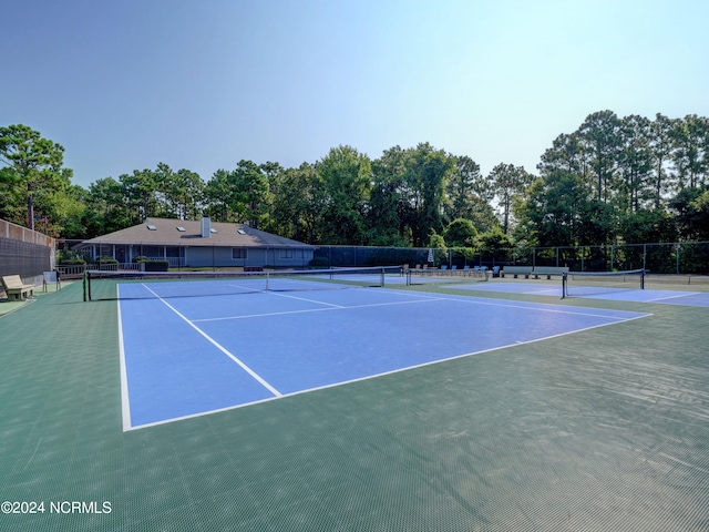 view of sport court