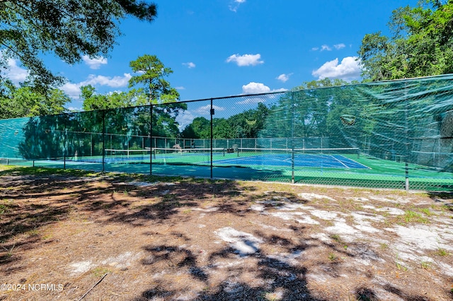 view of tennis court