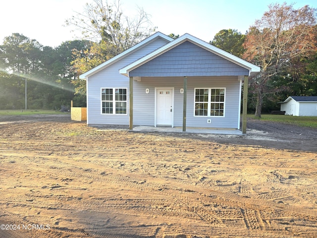 view of front of property