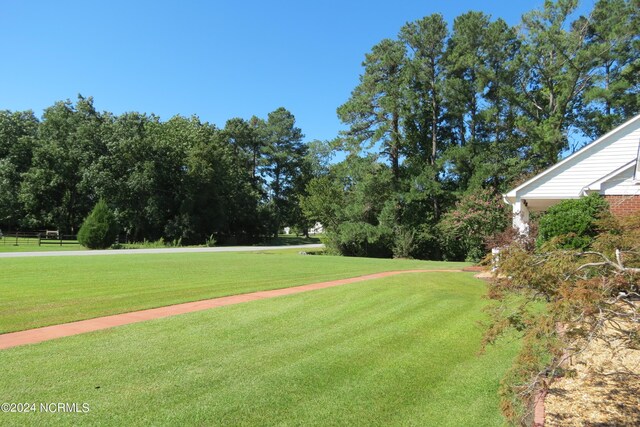 exterior space with a lawn