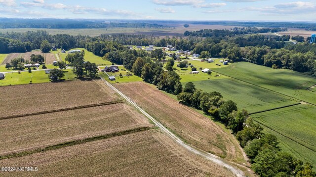 drone / aerial view with a rural view