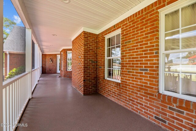 view of patio / terrace with a porch