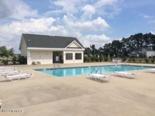 view of pool with a patio area