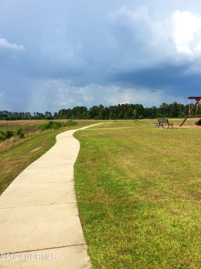 view of community with a yard