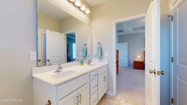 bathroom with vanity