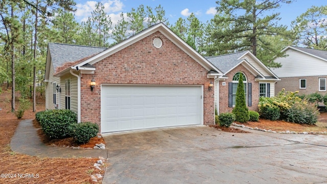 view of front of house featuring a garage