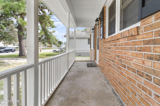 balcony with covered porch