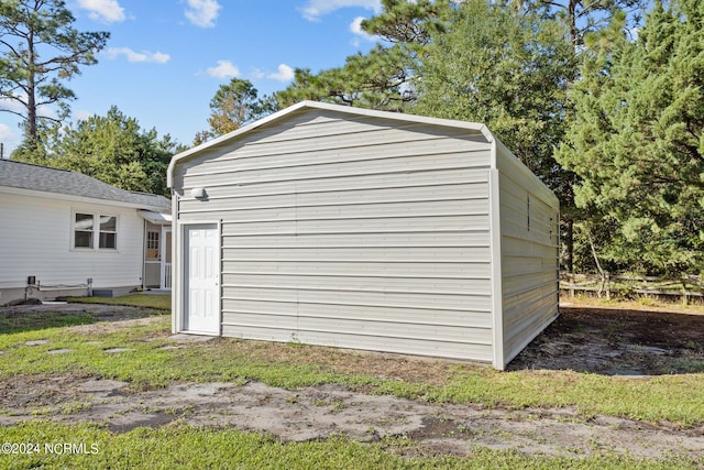 view of outbuilding