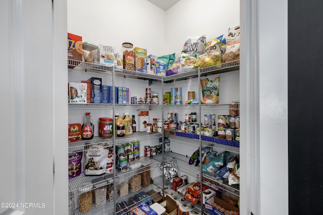 view of pantry