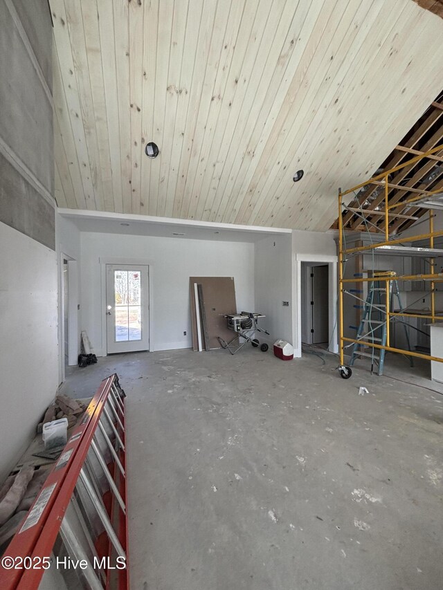 bathroom featuring concrete floors