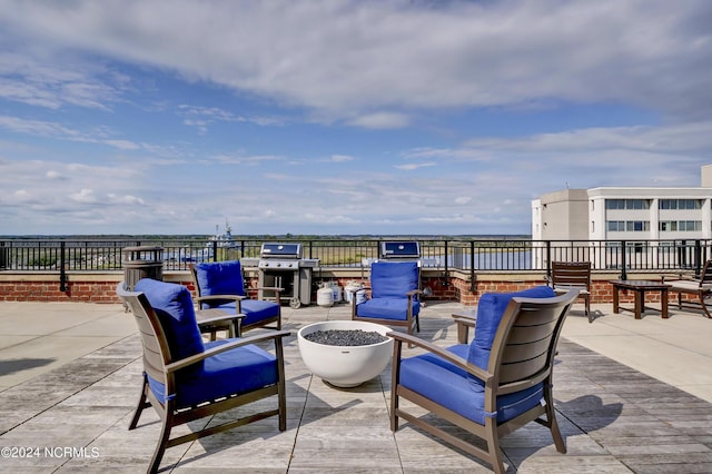 view of patio / terrace with grilling area